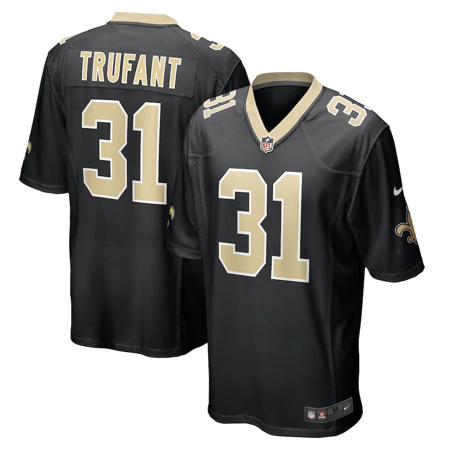 Men New Orleans Saints #31 Desmond Trufant Nike Black Game Player NFL Jersey